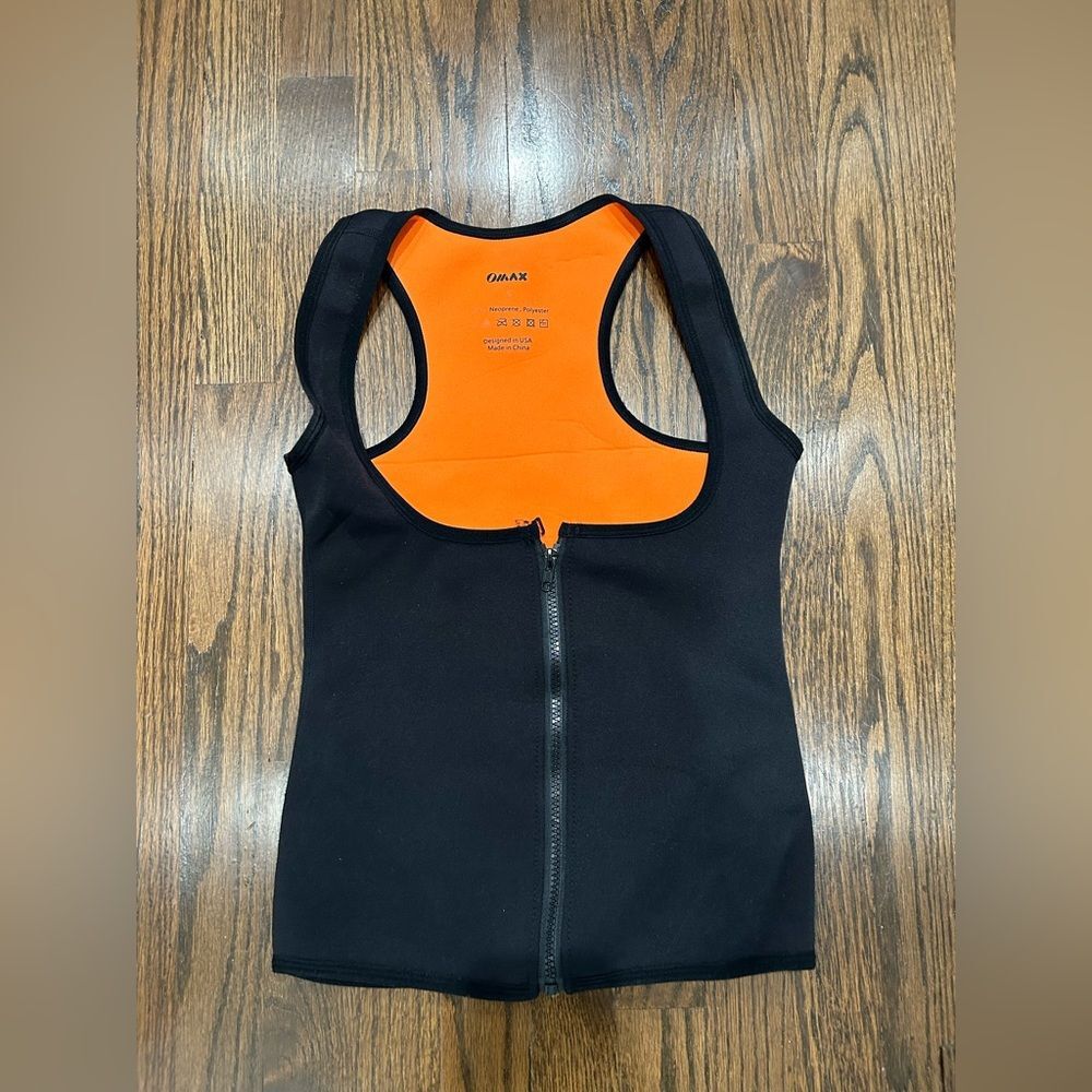 Black & Orange Waist Trainer Training Shaper Body Fat Burner
